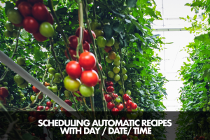 Scheduling automatic recipes with day-date-time